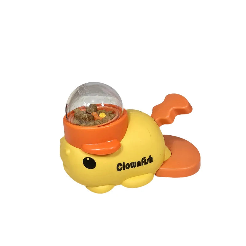 New product self-hi to relieve boredom and leak food toys, little whale pet feeder, cat and dog interactive toy trainer