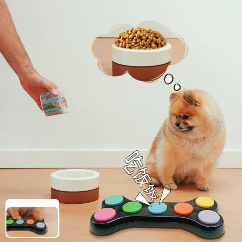 Audio Recording Button Integrated Soundboard Voice Machine Dog Cat Trainings Speaking Communication Puzzle Intelligent Toys