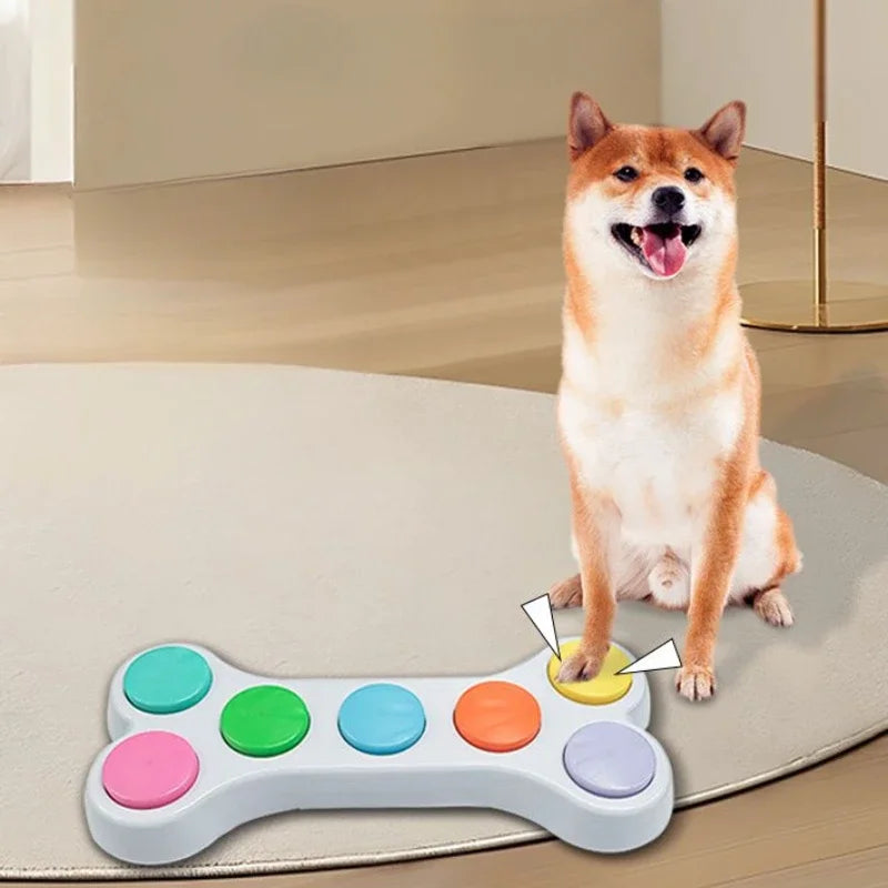 Audio Recording Button Integrated Soundboard Voice Machine Dog Cat Trainings Speaking Communication Puzzle Intelligent Toys
