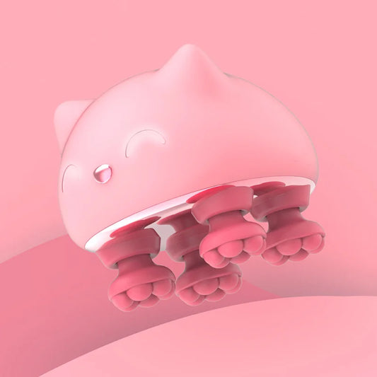 Automatic Rechargeable Electric Massager Human-Pet Dual Use Massager Cute styling Colorful Waterproof Massager