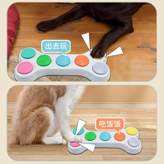 Audio Recording Button Integrated Soundboard Voice Machine Dog Cat Trainings Speaking Communication Puzzle Intelligent Toys