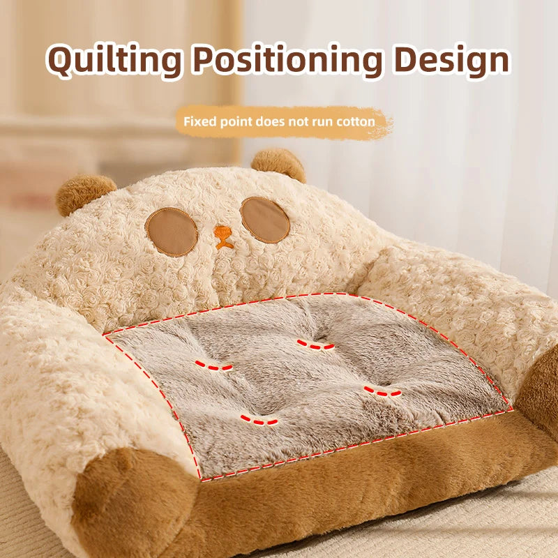 HOOPET Modern Plush Pet Kennel Sofa – Cozy & Luxurious