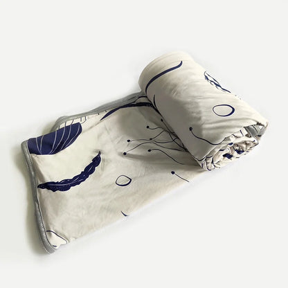 Ice Silk Cooling Blanket For Bed Silky Air Condition Comfort Lightweight Cooled Summer Quilt With Double Side Cooling Fabric
