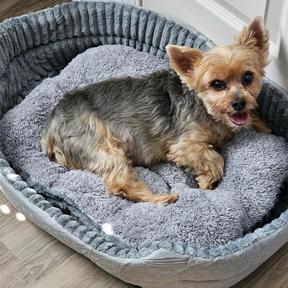 Super Soft Plush Donut Cat Bed – Washable & Comfortable