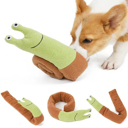 Snail shaped dog and cat toys, pet products, pet supplies, mats to hide food odors, training puzzles, and fun sniffing toys