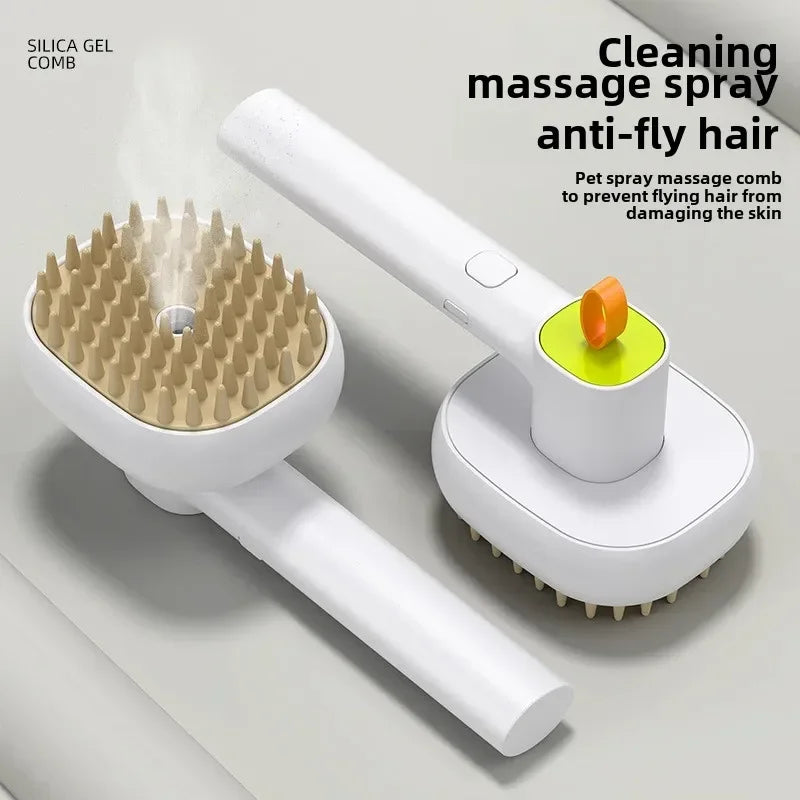Electric Steam Massage Comb – Soft Teeth Hair Care for Cats & Dogs