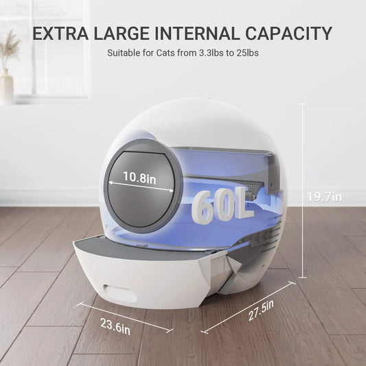 Fully Enclosed & Self-Cleaning Cat  Box New Automatic Cat Toilet & Sandbox Premium Cat Accessory