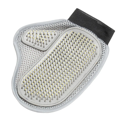 Dual-Sided Rubber Pet Bathing & Grooming Glove