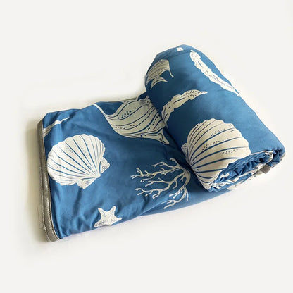 Ice Silk Cooling Blanket For Bed Silky Air Condition Comfort Lightweight Cooled Summer Quilt With Double Side Cooling Fabric
