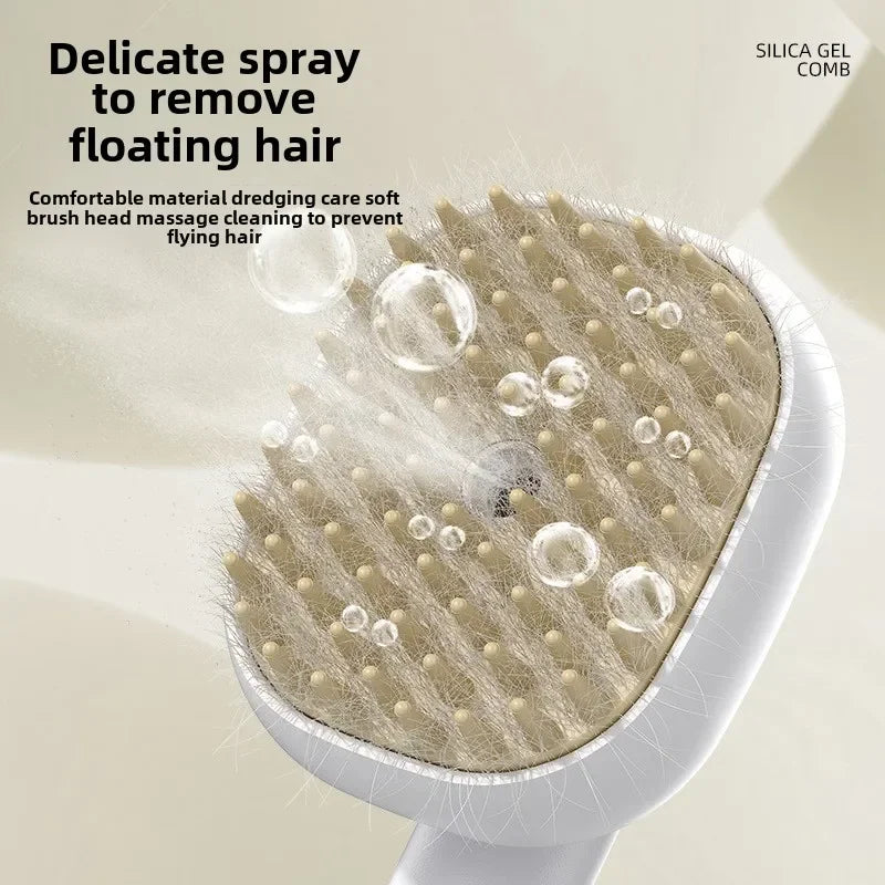 Electric Steam Massage Comb – Soft Teeth Hair Care for Cats & Dogs