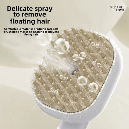 Electric Steam Massage Comb – Soft Teeth Hair Care for Cats & Dogs