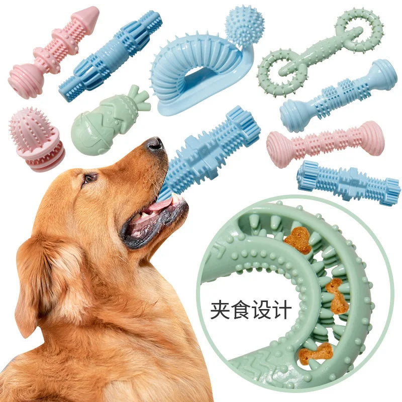 Cross border hot selling pet cat and dog chew toys, pet molars, dog molars, teeth cleaning sticks, large and small dogs