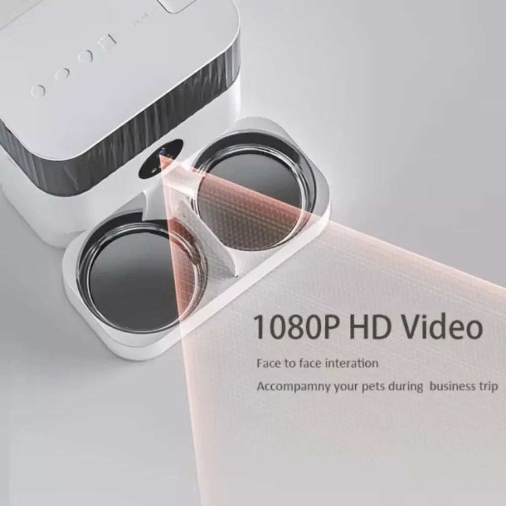 Video Version 7L Large-capacity Single Bowl Automatic Pet Feeder Video Voice Interaction Remote Feeder