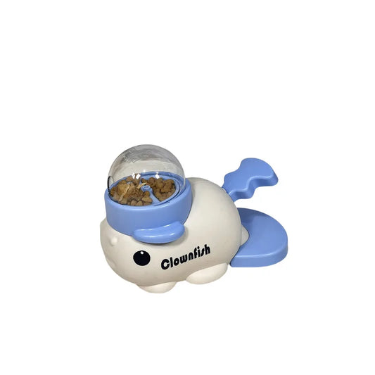 New product self-hi to relieve boredom and leak food toys, little whale pet feeder, cat and dog interactive toy trainer