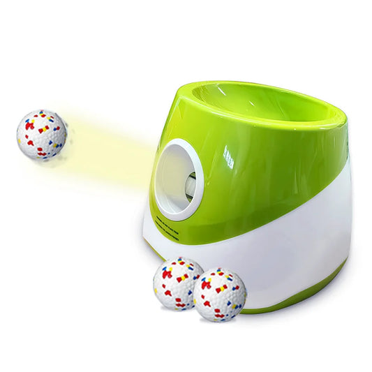 Automatic Dog Ball Launcher Dog Ball Thrower Interactive Dog Toys Tennis Ball Launcher With 3 Distance Settings.