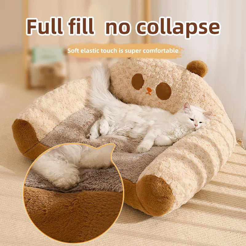 HOOPET Modern Plush Pet Kennel Sofa – Cozy & Luxurious