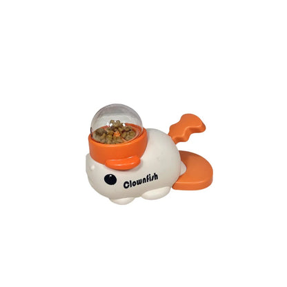 New product self-hi to relieve boredom and leak food toys, little whale pet feeder, cat and dog interactive toy trainer