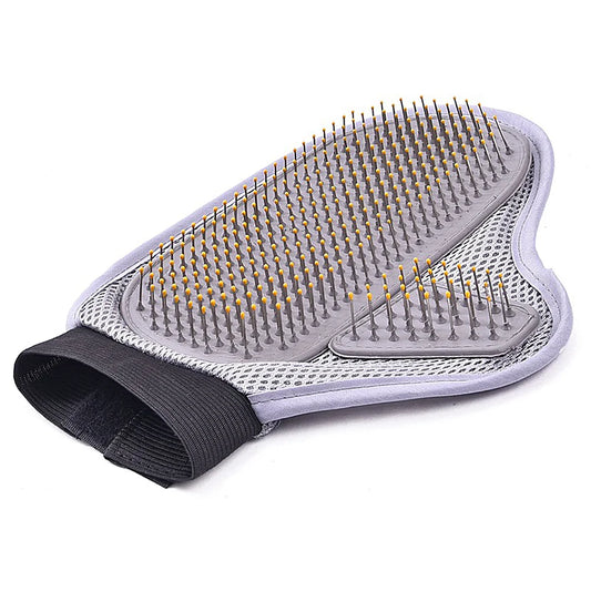 Dual-Sided Rubber Pet Bathing & Grooming Glove