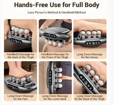 16-Drive 8-Head Massage Gun Set Fascia Gun High Frequency Vibration Muscle Relaxation Efficient Shaping Massage Relieve Fatigue