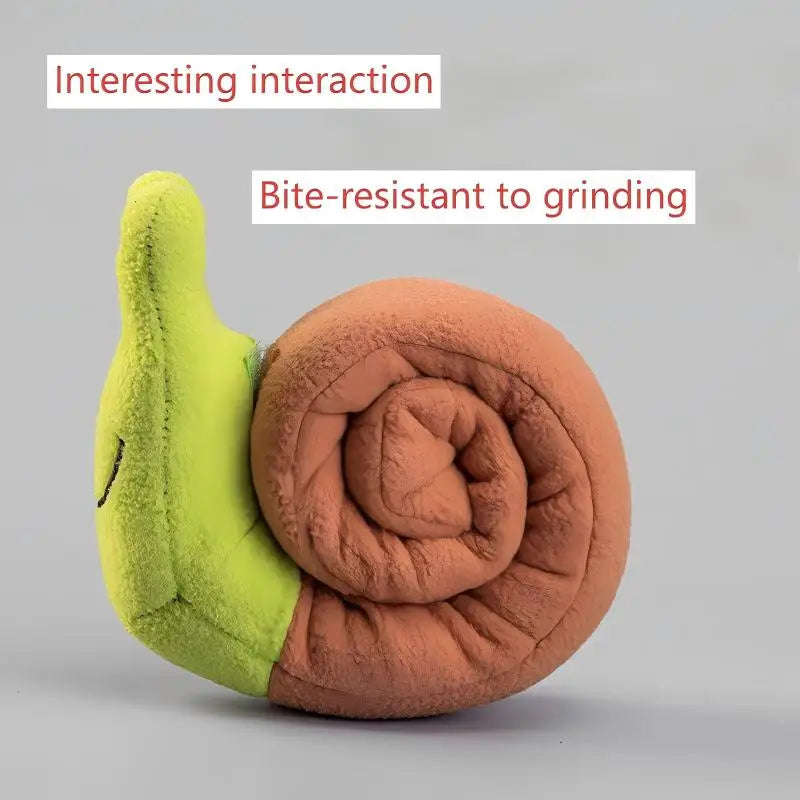 Snail shaped dog and cat toys, pet products, pet supplies, mats to hide food odors, training puzzles, and fun sniffing toys