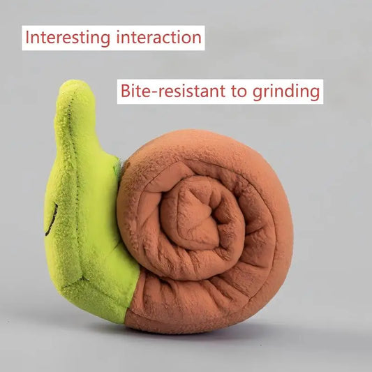 Snail shaped dog and cat toys, pet products, pet supplies, mats to hide food odors, training puzzles, and fun sniffing toys