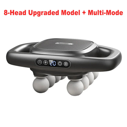 16-Drive 8-Head Massage Gun Set Fascia Gun High Frequency Vibration Muscle Relaxation Efficient Shaping Massage Relieve Fatigue