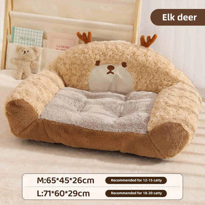 HOOPET Modern Plush Pet Kennel Sofa – Cozy & Luxurious