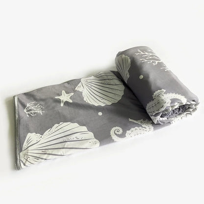 Ice Silk Cooling Blanket For Bed Silky Air Condition Comfort Lightweight Cooled Summer Quilt With Double Side Cooling Fabric