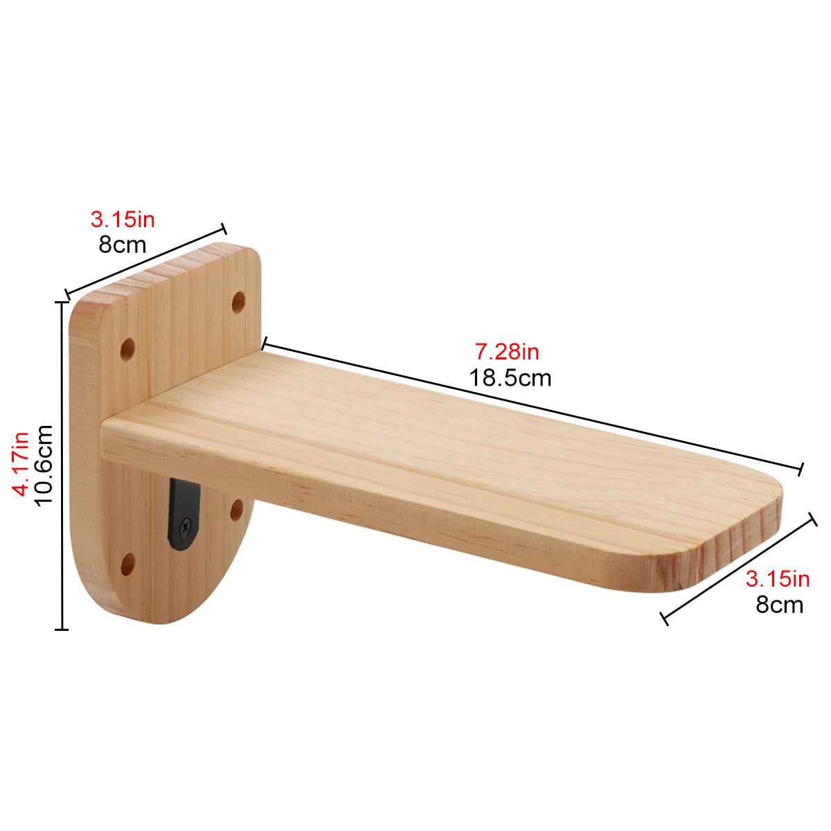 Wooden Cats Tree Wall-Mounted Cat Climbing Shelves Scratching Post Cat Hammock House Steps and Jumping Platform Pet Furniture