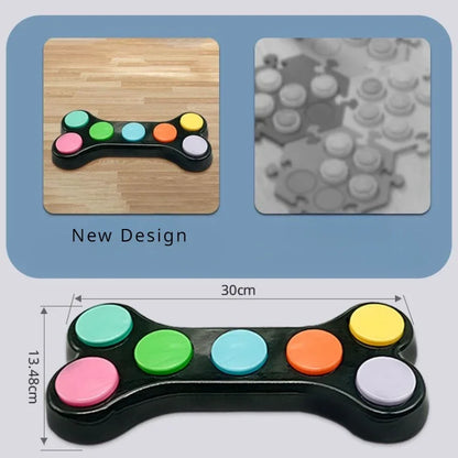 Audio Recording Button Integrated Soundboard Voice Machine Dog Cat Trainings Speaking Communication Puzzle Intelligent Toys